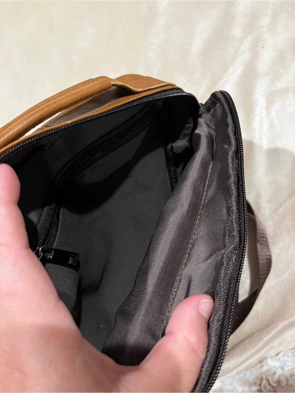 Mens Crossbody Bag, Genuine Leather Messenger Shoulder Bag
